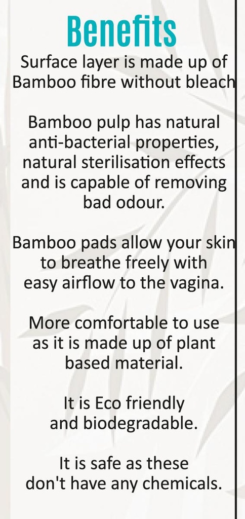 PREMIUM BAMBOO SANITARY NAPKINS | L | 6PADS